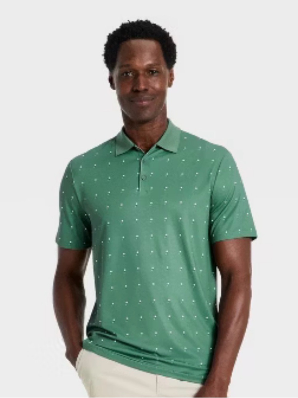 New All in motion men’s golf polo
